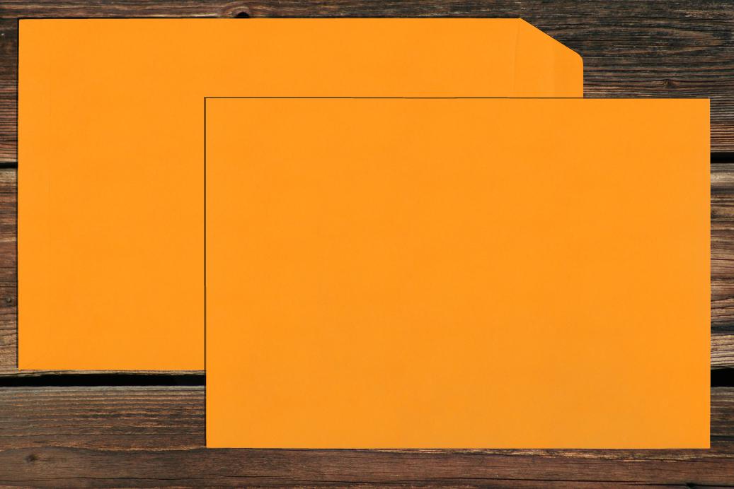 Versandtaschen 220x312 mm Nassklebend Goldgelb 120 g/qm